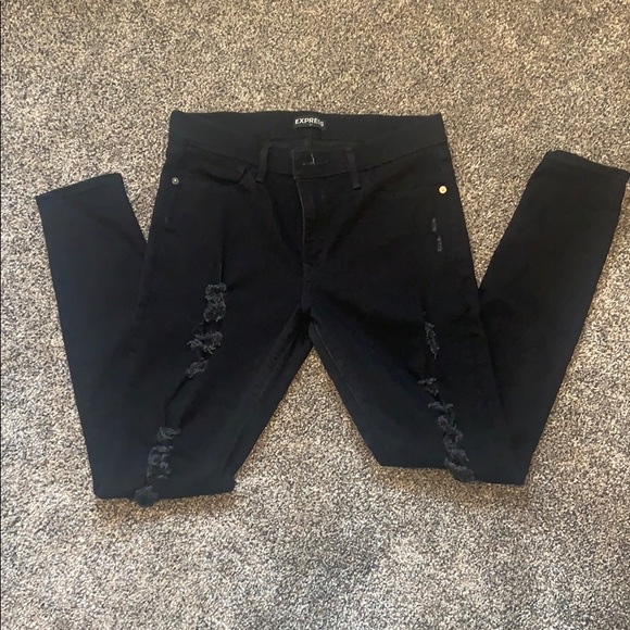 Black ripped express jeans - Picture 2 of 4